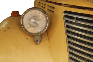Headlight lamp vintage yellow car