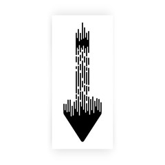 Down arrow. Modern style.