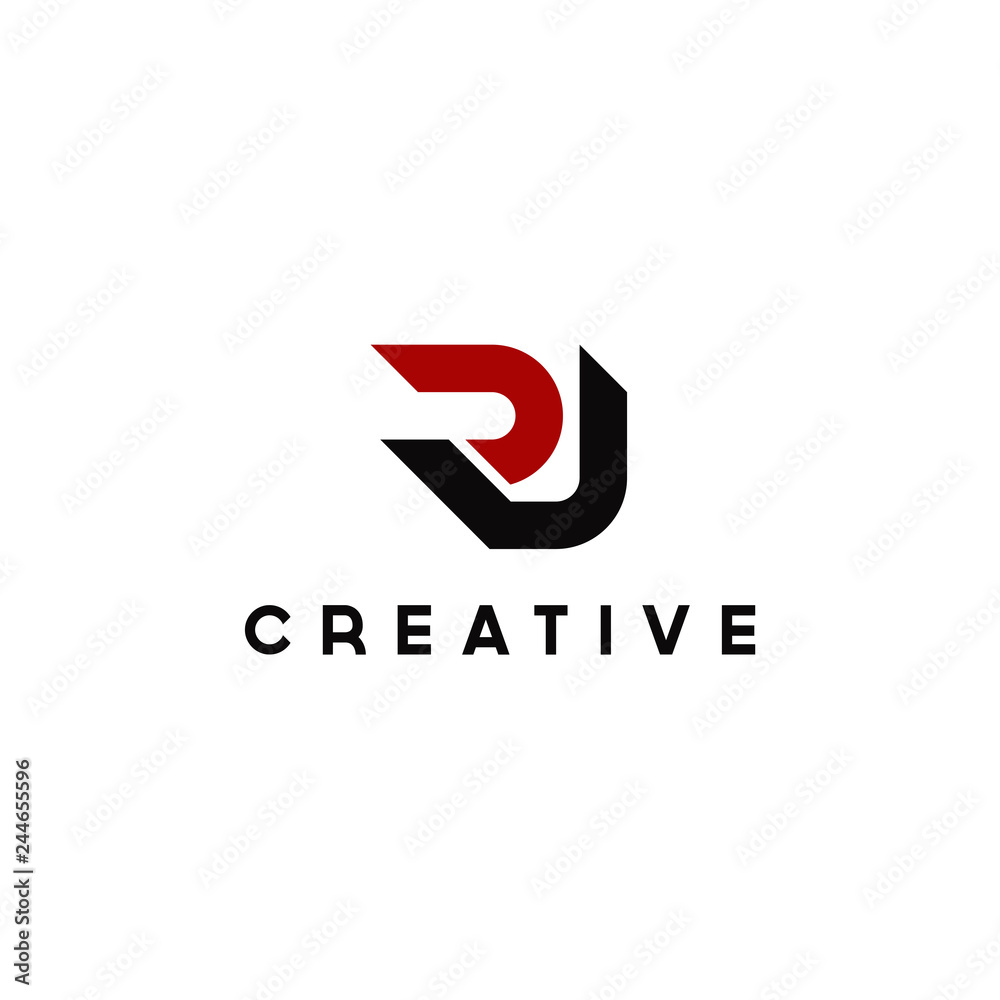 Poster Unique Minimal Style initial R based logo design inspiration