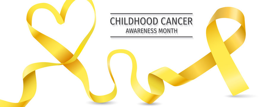 Childhood cancer awareness month vector design. Childhood cancer day. Childhood cancer ribbon.