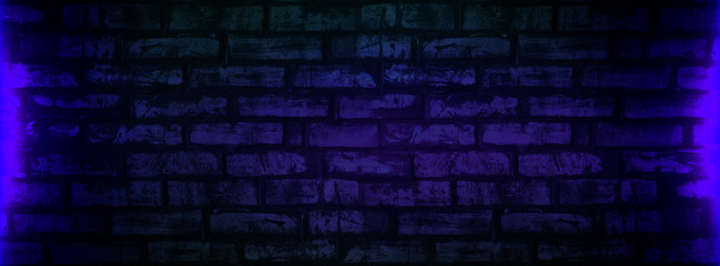 Brick wall, background, neon light