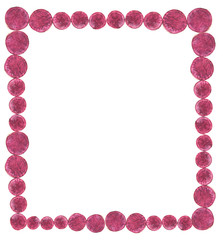 Purple sweet potato cut into pieces Arranged in a frame on a white background.