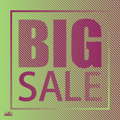 Sale banner template design. Cool halftone gradients. Eps10 Vector illustration.