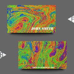Abstract fluid creative background. Business card template. Eps10 Vector illustration