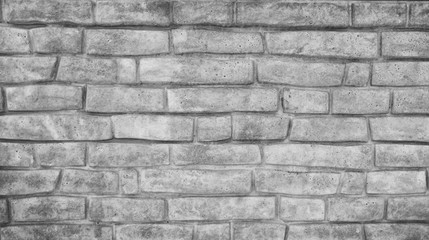 Gray background made from concrete bricks