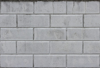 Obraz premium old weathered dirty cement brick block wall texture surface background.