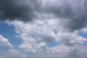 Sky background with clouds