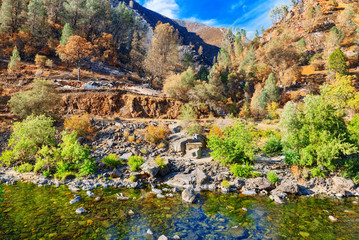 Magnificent national American natural park - Yosemite.