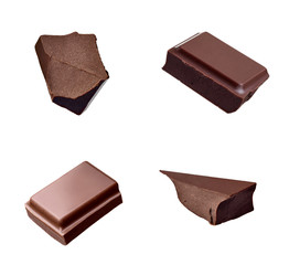 chocolate piece sweet food dessert falling