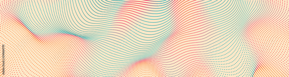 Wall mural abstract background with color circles. vector illustration.