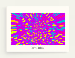 Chaotic particles in empty space. Disco  background. Dynamic vector illustartion.