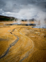 Geothermal landcape in Iceland