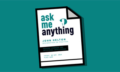 Ask Me Anything. AMA Session. Modern AMA Design Template for Business and Corporate talk for website/ banners/poster/flyer/blog promotions. . Team discussion concept