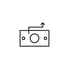 money flow icon vector