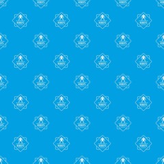 Robot technology pattern vector seamless blue repeat for any use