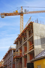 Construction of a new apartment building