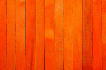 vintage rough orange wooden partition wall texture background. Have some space for write wording