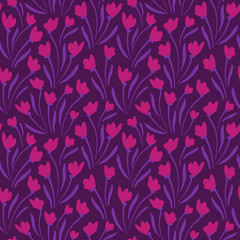 Flower Pattern. Endless Background. Seamless