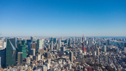 東京パノラマ-丸の内・東京タワー方面-