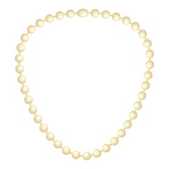 Pearl necklace icon. Cartoon of pearl necklace vector icon for web design isolated on white background