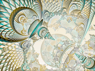 Take a look in the nice infinity of computer rendered visual art fractals - abstract design surrealism background wallpaper