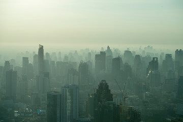 Fototapeta premium THAILAND BANGKOK CITY SKYLINE SUNRISE