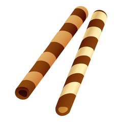 Sweet cookie stick icon. Cartoon of sweet cookie stick vector icon for web design isolated on white background