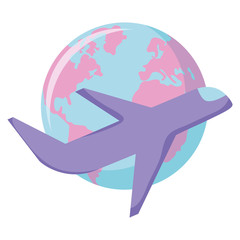 Airplane and earth design