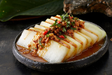 Fresh hot pot raw materials, minced meat sauce melon