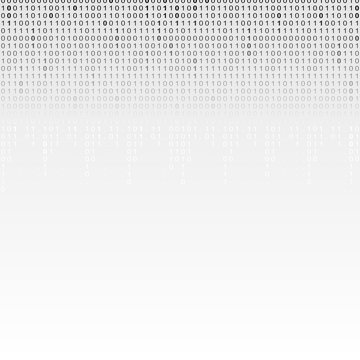 Falling binary code background. Digital technology wallpaper. Vector graphic illustration.