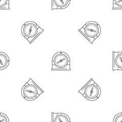 Swim clock icon. Outline illustration of swim clock vector icon for web design isolated on white background