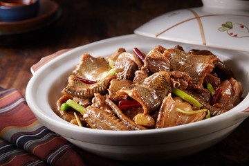 Delicious Chinese cuisine, snake meat pot
