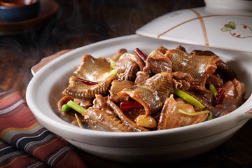 Delicious Chinese cuisine, snake meat pot
