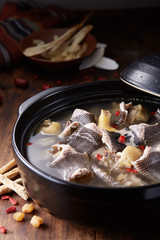  Delicious Chinese food, snake chicken soup