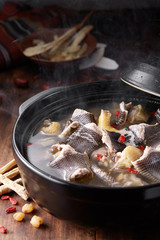 Delicious Chinese food, snake chicken soup