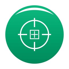 Obraz premium Optical mission icon. Simple illustration of optical mission vector icon for any design green