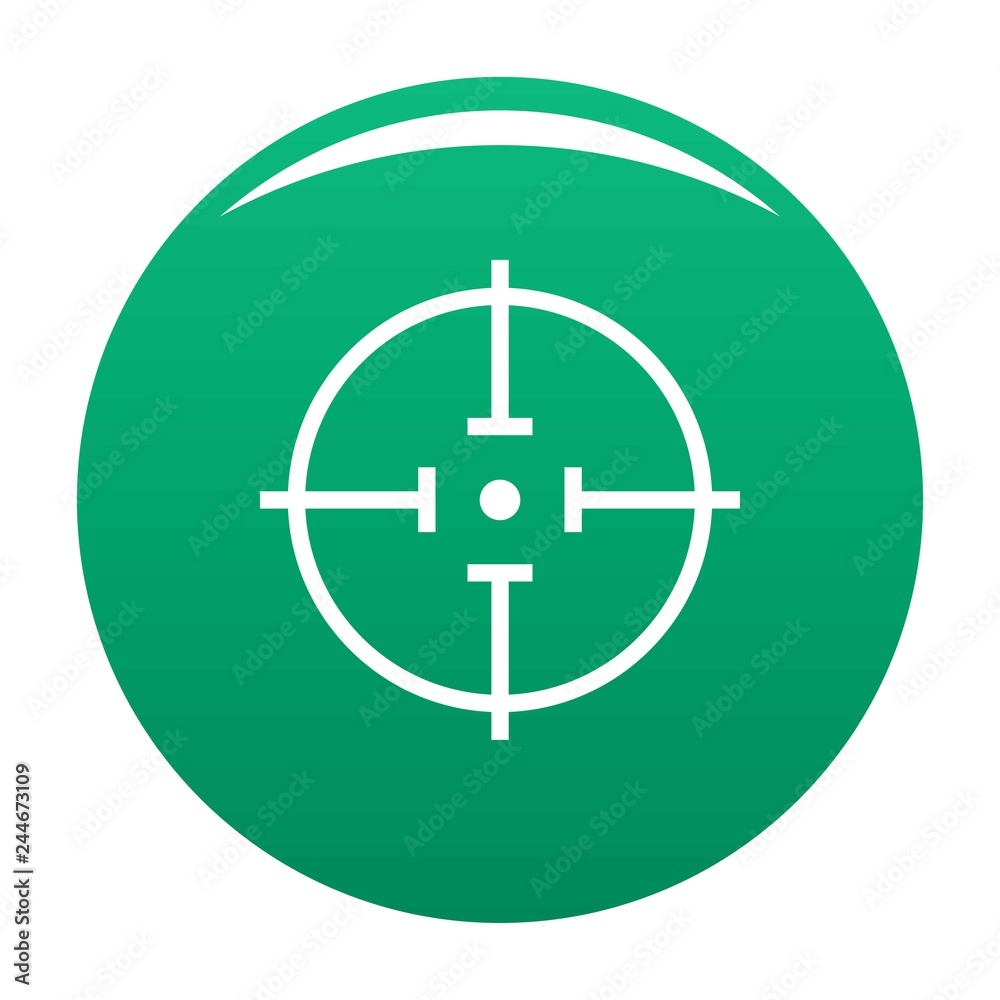 Poster Radiodetector icon. Simple illustration of radiodetector vector icon for any design green