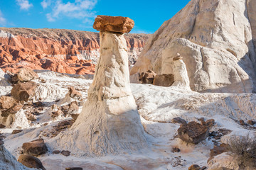 Hoodoos sandstone formations in Utah, USA 