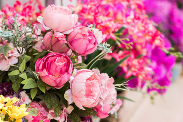 beautiful lifelike ornamental fake garden rose 