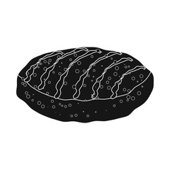 Isolated object of burger and sandwich sign. Collection of burger and slice stock symbol for web.