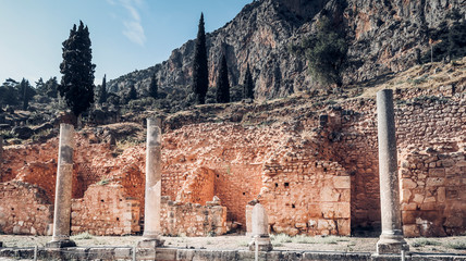 Pillars of the Temple of Apollo, Delphi