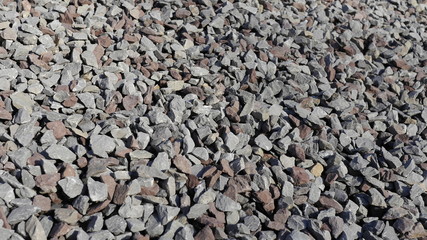 Granitsplitt Nahaufnahme Baustoffe