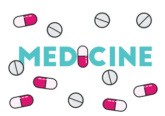 Medicine pills healthcare illustration vector
