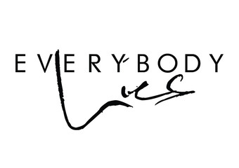 Everybody lies quote print in vector.