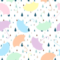 pattern with multicolors umbrella