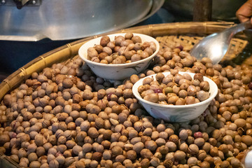 Peanuts with close up view.