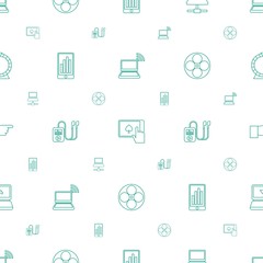screen icons pattern seamless white background