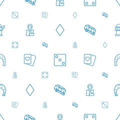 fortune icons pattern seamless white background