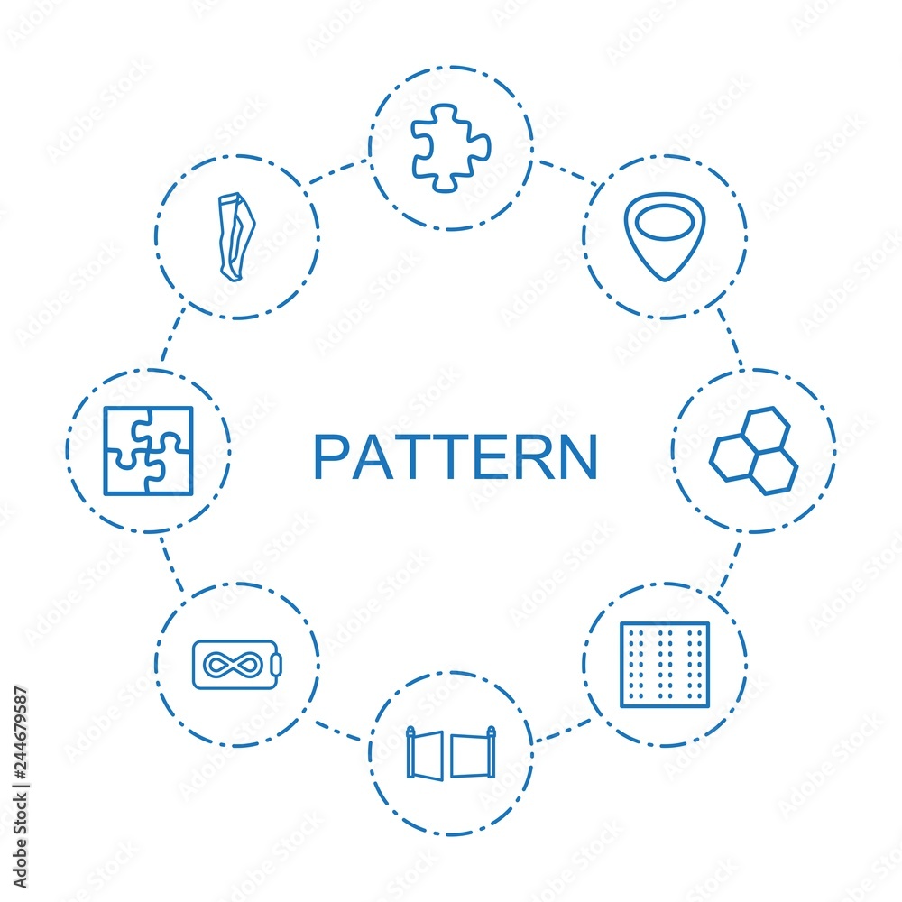 Poster 8 pattern icons