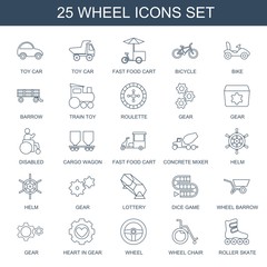 25 wheel icons